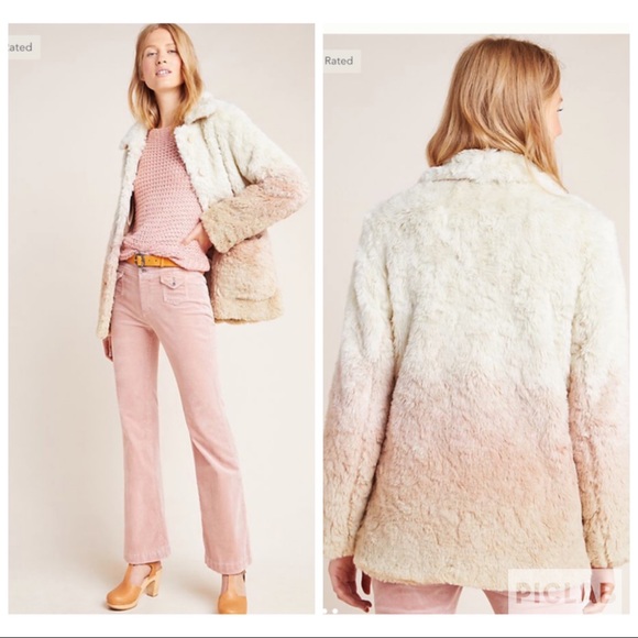 Anthropologie Jackets & Blazers - Anthropologie ombré faux fur coat